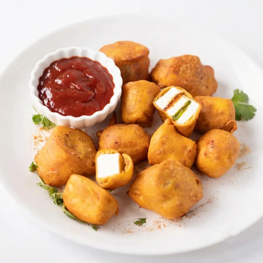 Fish Pakora appetizer at Kissan Restaurant Tamarack Edmonton
